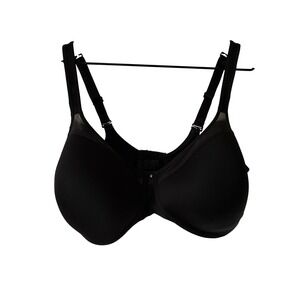 Bali One Smooth U Ultra Light Bra Womens 40DD Black Underwire 3439